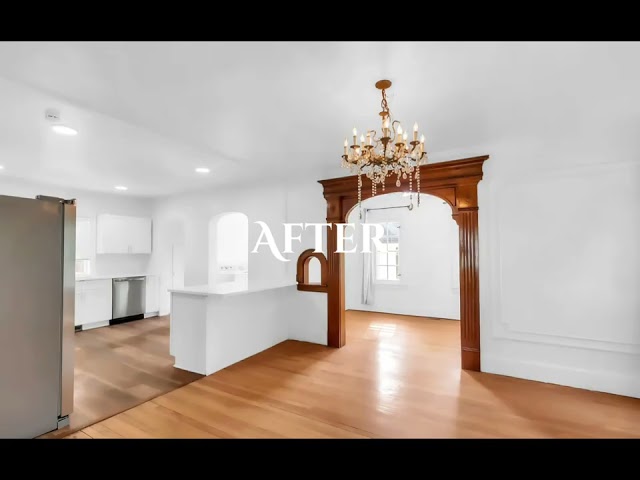 Before and after of a quick remodel