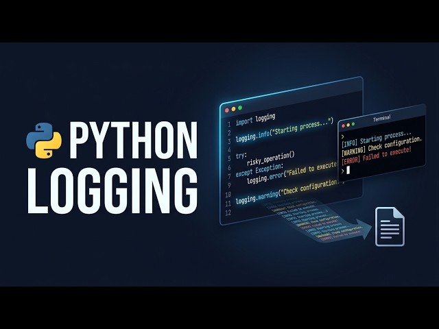 100 🐍 Introduction to Python Logging | Track Events in Your Programs