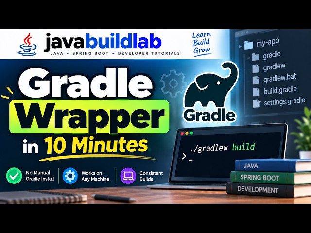 Gradle vs GradleWrapper | Gradle Wrapper Explained in 10 Minutes | gradlew Setup & Usage