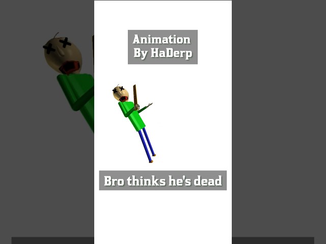 bro think he's dead.... #baldisbasics #baldi #roblox