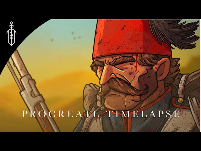 Ottoman Soldier // Procreate Timelapse // Concept Art