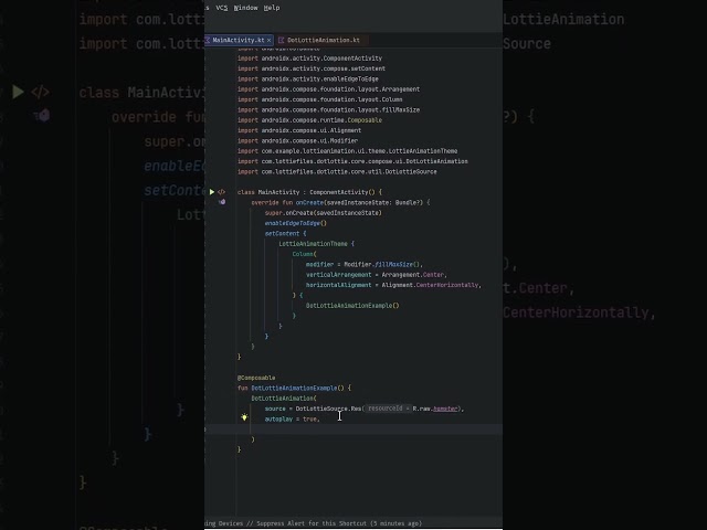 DotLottie setup in Android app with Compose
