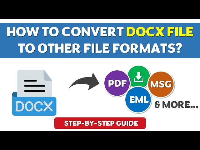 How to Convert DOCX to Other Formats | Guide 2026