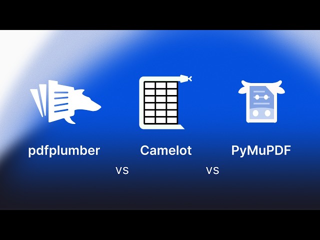 Extracting tables from PDF files in Python: pdfplumber vs Camelot vs PyMuPDF