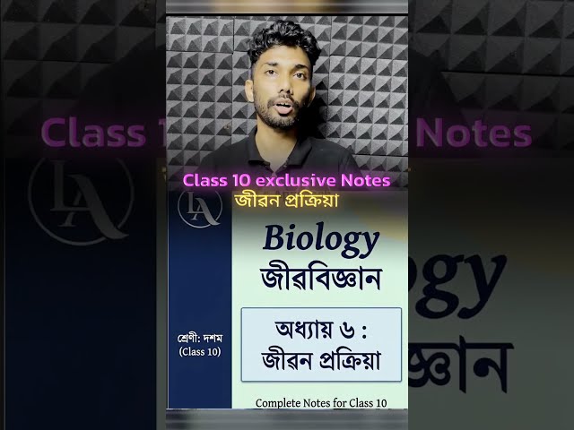 Class 10 Science Chapter 6 🔥 জীৱন প্ৰক্ৰিয়া | Exclusive Notes | Biology | SEBA | HSLC 2027