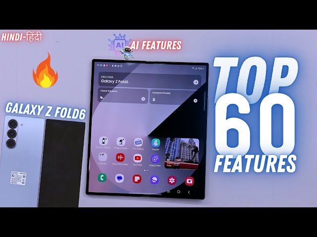 Samsung Galaxy Z Fold6 Tips And Tricks - Top 60++ Hidden Features | Hindi-हिंदी