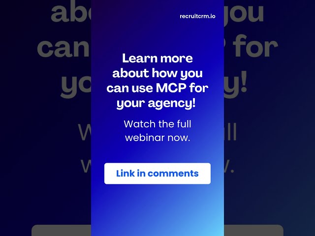 Recruit CRM’s MCP Turns Stuck Jobs Into Action