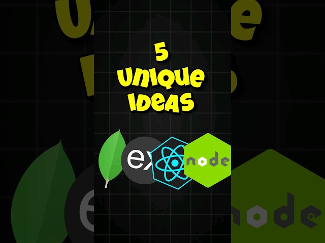 5 MERN Stack Projects ideas #shorts #projects @ApnaCollegeOfficial