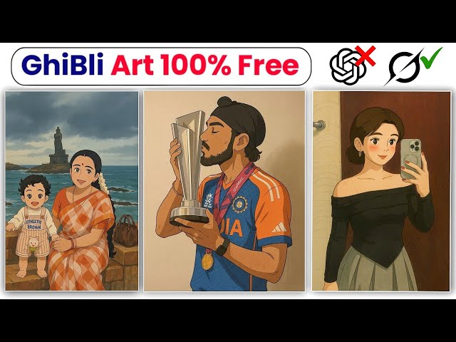 Ghibli Art Image Generator Free 100% Working | How To Create Ghibli Image | Grok AI - Ghaus  Editz