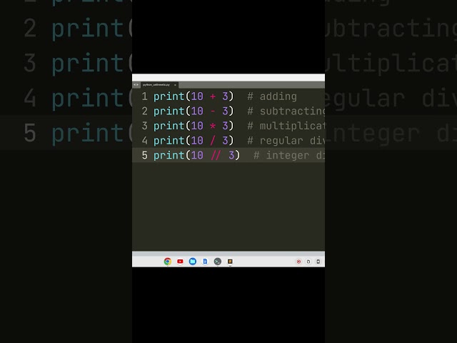 Python Arithmetic #coding #python #pythonprogramming #programming