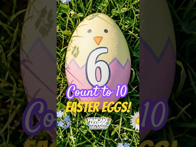 Count to Ten with EASTER EGGS! 🐣 #preschool #easter #kidssongs