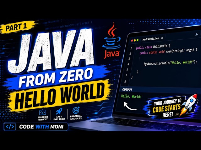 Java Programming for Beginners | Learn Java From Zero | Part 1