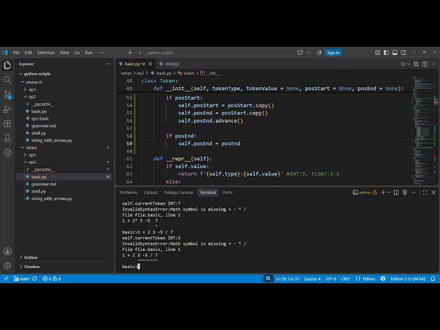 Let's Build a Programming Language - Parser-Error-1