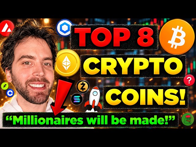 Best 8 Crypto Coins ⮕ Get Rich WITHOUT Getting Lucky!!