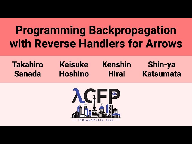 [ICFP'26] Programming Backpropagation with Reverse Handlers for Arrows