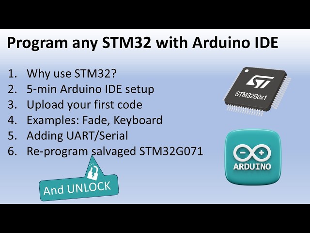 Program any STM32 with the Arduino IDE