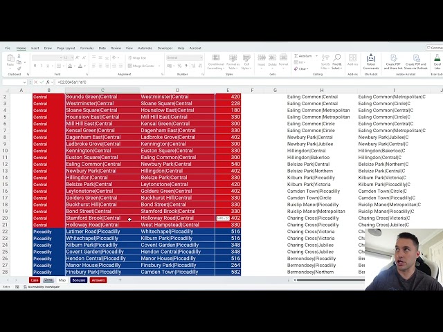 Mind the Gap - UK Microsoft Excel Finals Solution