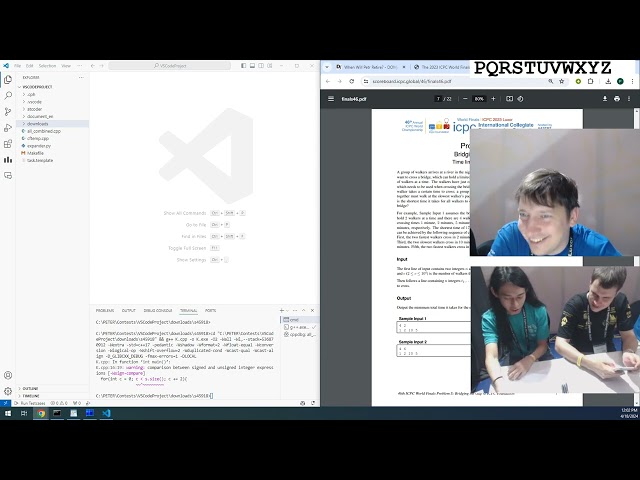 ICPC 2022 World Finals Luxor mirror stream with tourist and ksun48