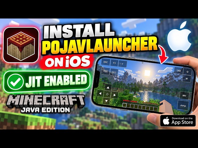 ✅ Install PojavLauncher on iOS - Play Minecraft Java Edition on iOS with JIT Enabled in 2026