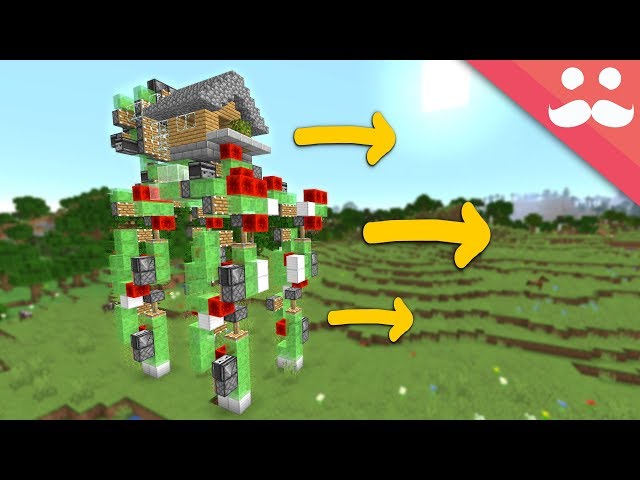 I made a Walking House in Minecraft 1.14