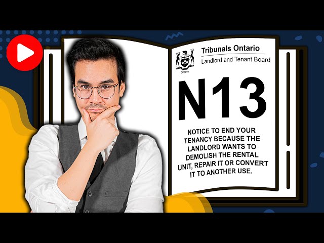 How to serve an N13 Form Ontario - Demolish, Repair or Convert Unit - Landlord and Tenant Board