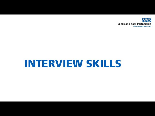NHS Interview Skills Workshop