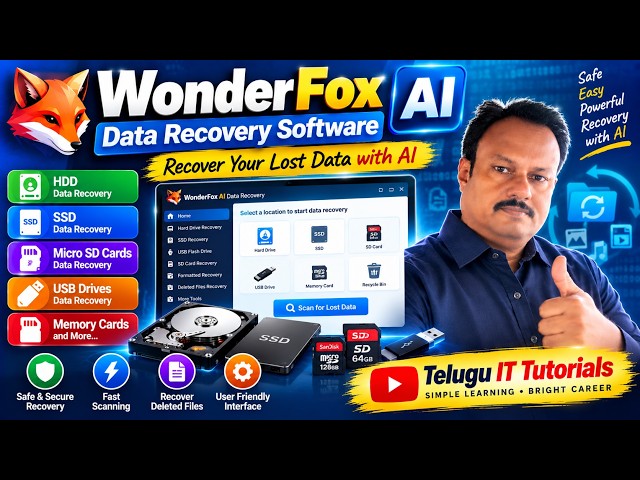 WonderFox AI Data Recovery Software | Recover Deleted Files from HDD, SSD, SD Card & USB