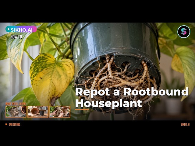 How to Repot a Rootbound Houseplant Step by Step | Sikho.ai