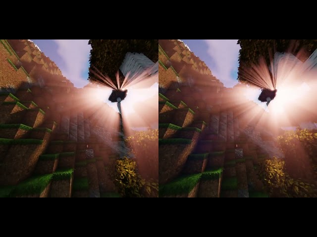 [3D] Vivecraft 1.18 Real-Time+Terralith (Minecraft VR) Gameplay with Shaders - Part 2