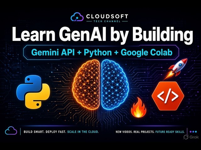 Generative AI with Gemini API:  Hands-On Python Projects for Beginners 🚀 | Google Colab #ai #genai