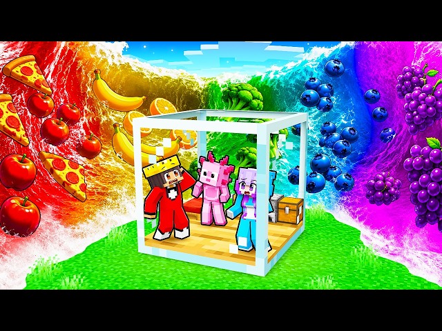 FOOD TSUNAMI vs Doomsday Bunker in Minecraft!