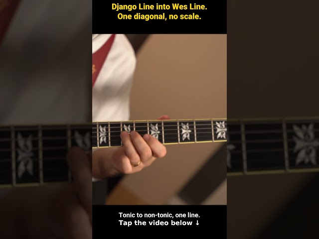 Django Line Into Wes Line — One Diagonal, No Scale #Shorts