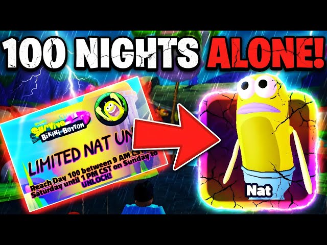 I SURVIVED 100 DAYS For The NEW EXCLUSIVE UNIT In SPONGEBOB TOWER DEFENSE!