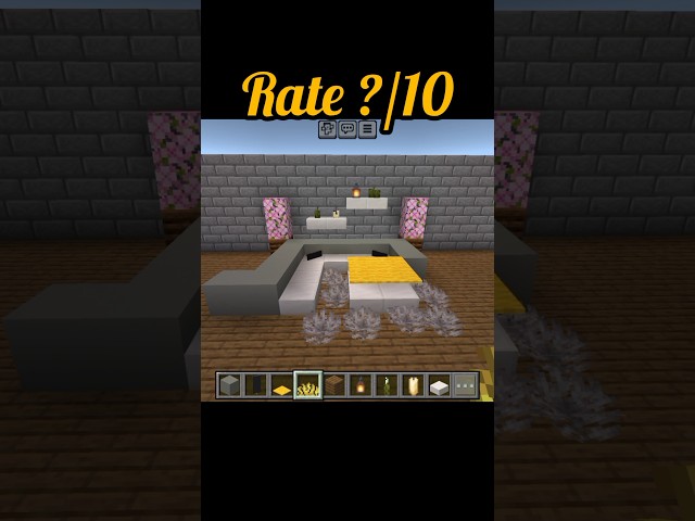 Minecraft Modern Sofa 🛋️✨ | Easy Furniture Build #minecraft #shorts #gaming