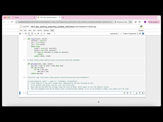 Python Crash Course - 4.2 Data patterns  - Pack Unpack