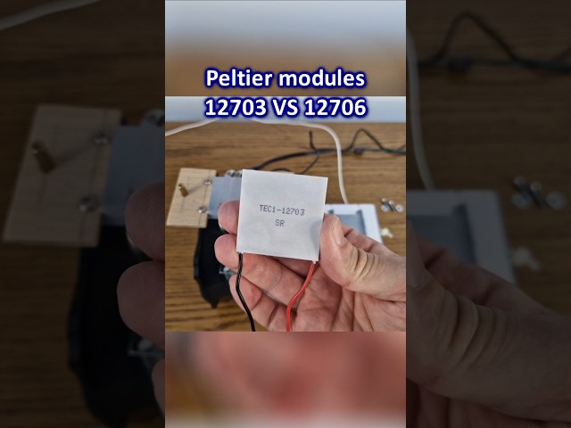 Peltier test - 12703 Vs 12706 #experiment #peltier #cooling
