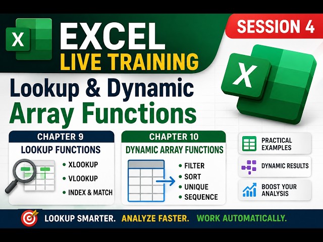 Session 4 | Excel Lookup & Dynamic Array Functions