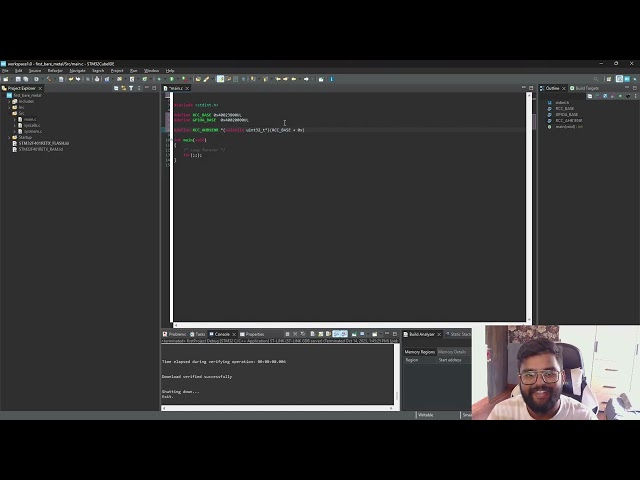 Coding Our First Program | Blink LED using Bare Metal in STM32 (Step-by-Step Implementation)