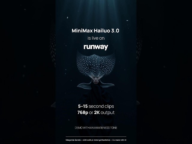 MiniMax Hailuo 3.0 on @RunwayML  #MadeWithRunway