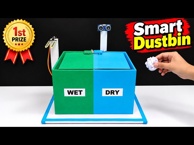 wet and dry waste segregation project using Arduino for science exhibition - diy - howtofunda