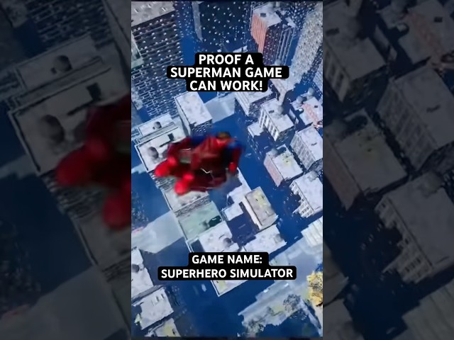 Superhero Simulator on Steam! #superman #game #fyp