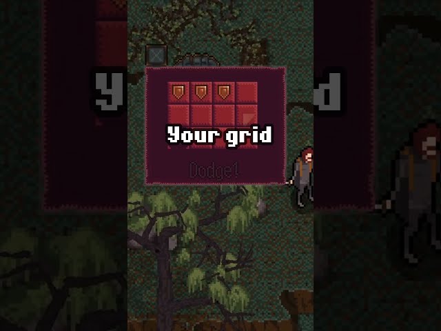 Dodging with a Grid!  #indiegame #gamedev #solodev