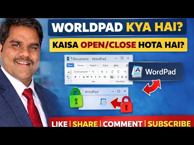 WordPad Kya Hai? | WordPad Ka Use | Open & Close Karne Ke Tarike | Computer Basic InHindi