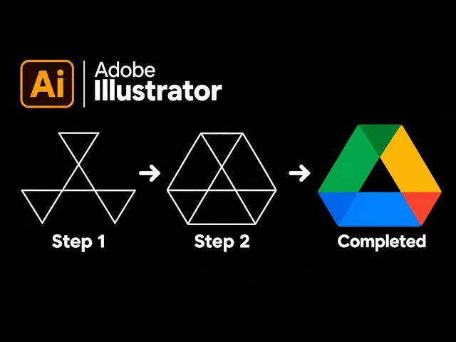 Google Drive Logo in Adobe Illustrator (2026 Tutorial) 🔥