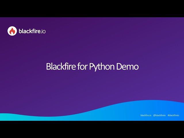 Blackfire Profiler for Python