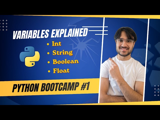 Python Variables and Data Types for Beginners | Python Bootcamp #1