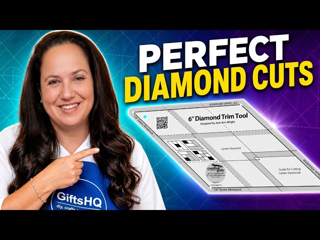 Make Perfect Diamond Quilt Blocks with ZERO Y-Seams | Creative Grids Demo