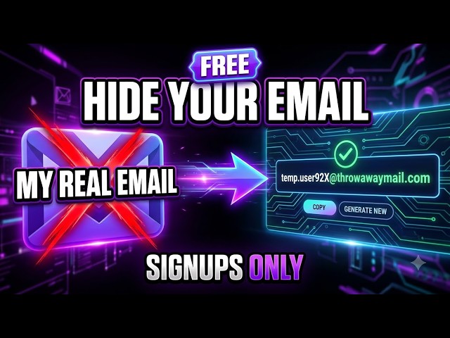 I Hide My Real Email With Free Temp Mail (Signups Only)