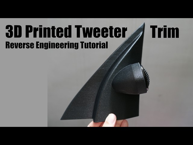 DIY 3D‑Printed Tweeter Trim – From 3D Scan to Print