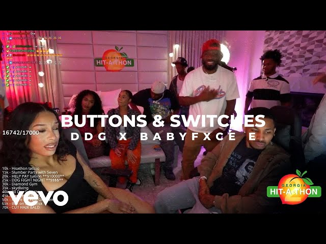 DDG, Babyfxce E - BUTTONS & SWITCHES (Official Visualizer)